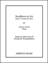 Swallows in Air SSAA choral sheet music cover